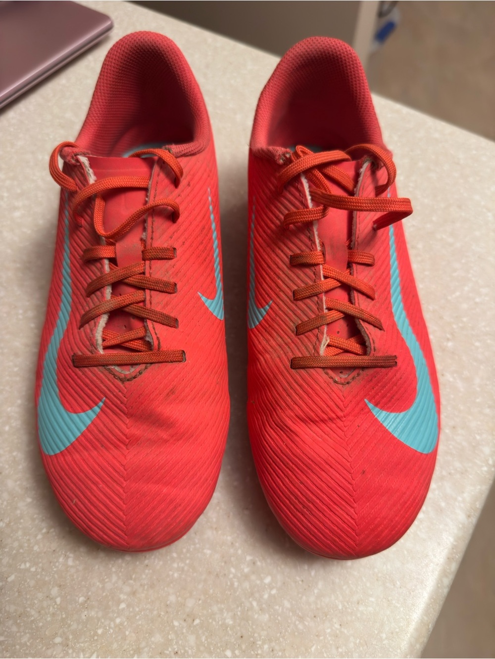 Nike Jr. Mercurial Vapor 16 Club MG "Ember Glow/Aurora Green" Boys Soccer Cleats